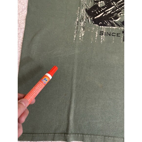 Vintage Harley Davidson Museum 2008 Graphic 2 Sided Green Tee Men’s Size L - Picture 7 of 16